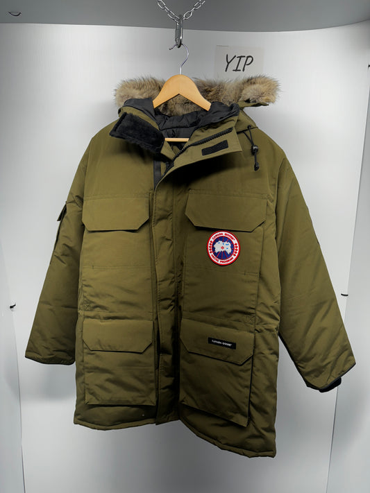 Men's Canada Goose	Expedition Parka with Fur	Military Green	4660M